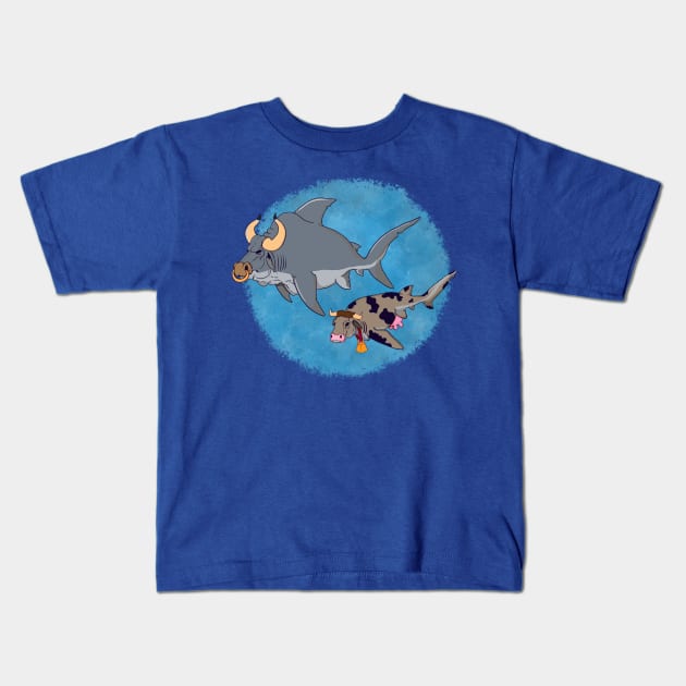 That's A Big Bull Shark Kids T-Shirt by JGTsunami